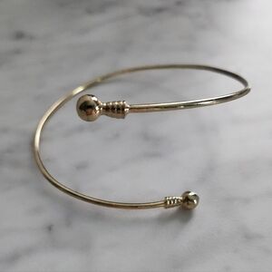 Delicate Open Arm Cuff Bracelet in Gold